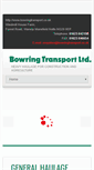 Mobile Screenshot of bowringtransport.co.uk