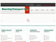 Tablet Screenshot of bowringtransport.co.uk